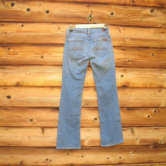 7 For All Mankind 7FAM Low Rise Y2K Boot Cut Jeans 26 X 30 - Picture 6 of 12